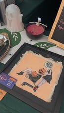 Image 3 of  Framed Pumpkin Painting