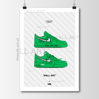 Image 1 of Sneaker Poster Air Force 1 x Off-White “Brooklyn”