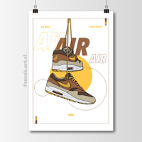 Image 1 of Sneaker Poster Air Max 1 Ugly Duck Pack “Duck Pecan” Hypebeast Print