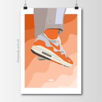 Sneaker Poster Air Max 1 x Patta “Waves Monarch” Hypebeast Print