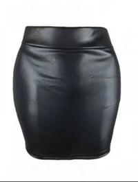 Pu Look  Pencil Skirt 