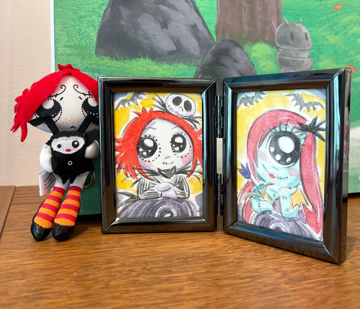 'Jack and Sally' Ruby Gloom 2-pc Paintings