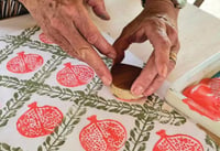 Image 5 of Christmas Napkins Block Printing Workshop at Camus House, 9th December