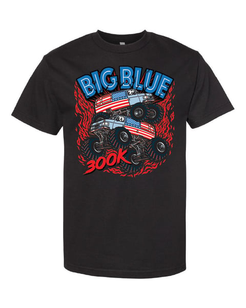 Image of Big Blue 300K T shirt front print