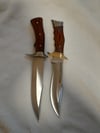 SET 2 knives - 2 Hunting Survival Bowie Knives