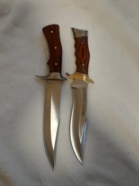 Image 1 of SET 2 knives - 2 Hunting Survival Bowie Knives