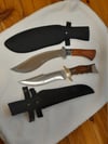 SET 2 knives - 1 Kukri Machete Knife and 1 Hunting Large Bowie Knife