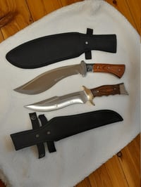 Image 2 of Gift SET 2 knives - 1 Kukri Knife and 1 Hunting Large Bowie Knife