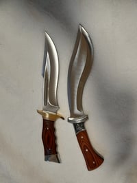 Image 1 of Gift SET 2 knives - 1 Kukri Knife and 1 Hunting Large Bowie Knife