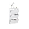 Entryway Shoe Cabinet Flip Down 3 Tier Shoe Rack 