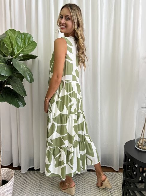 Image of Mel Smocked Dress - Green