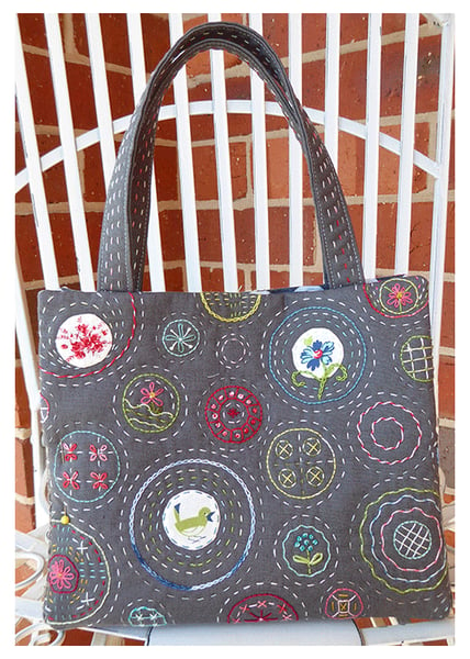 Image of Stitching in Circles Bag