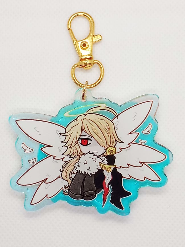 2'5" Inch Rainbow Holographic Glitter Epoxy Taffy Charm