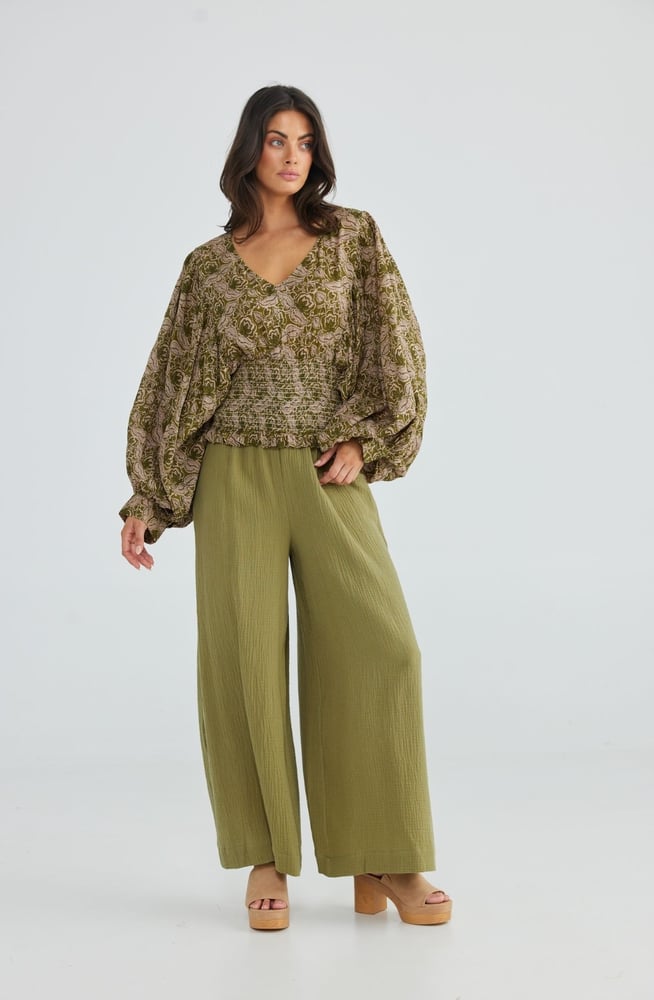 Image of Dynasty Top. Eden Print. By Talisman the Label.