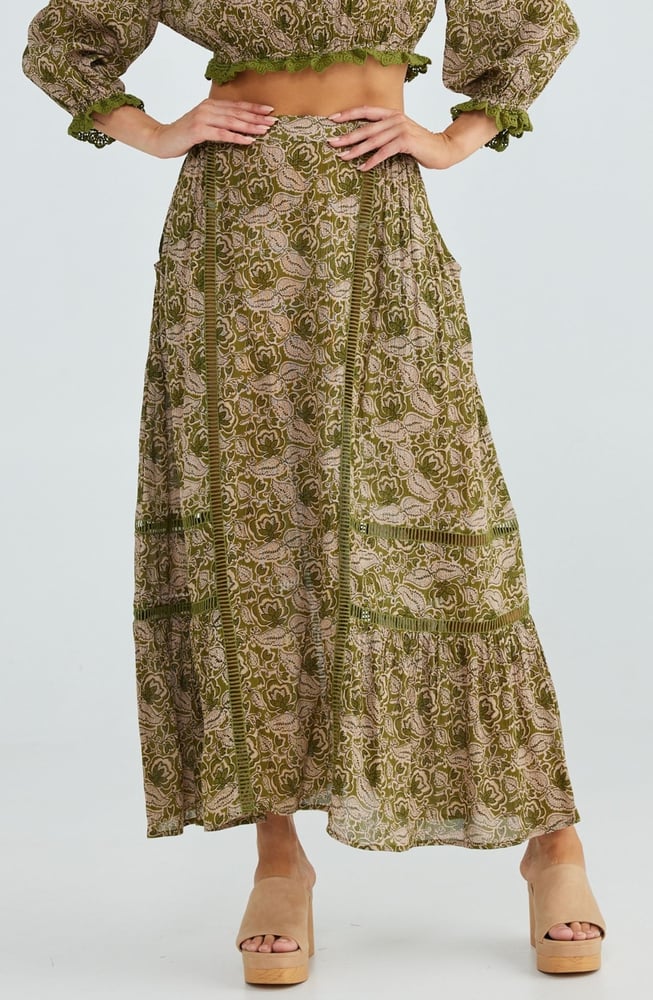 Image of Midas Skirt. Eden Print. By Talisman.