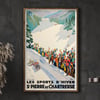 St Pierre de Chartreuse | Roger Broders | Les Sports d’Hiver | Vintage Travel Poster