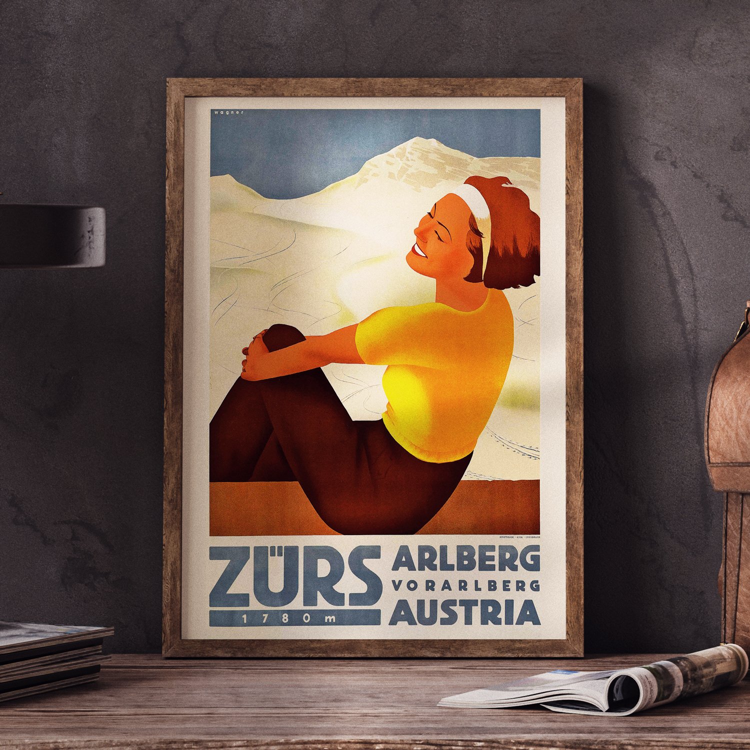 Zurs Arlberg Vorarlberg Austria by Wagner | Wall art Print