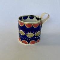 Image 2 of Deep blue pink and gold tea cups