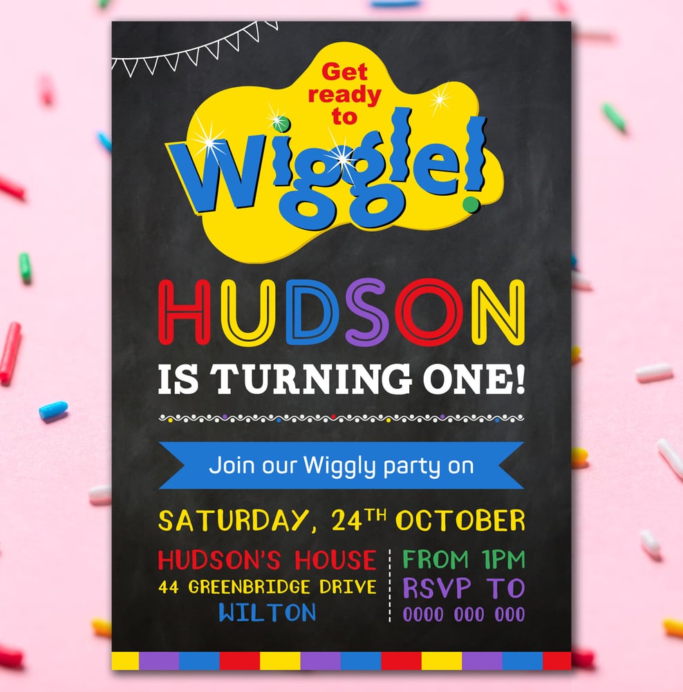 Image of The Wiggles Invitation