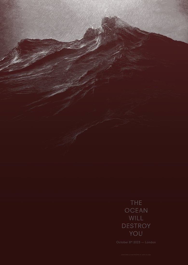 Image of »THE OCEAN WILL DESTROY YOU« London Gig Poster