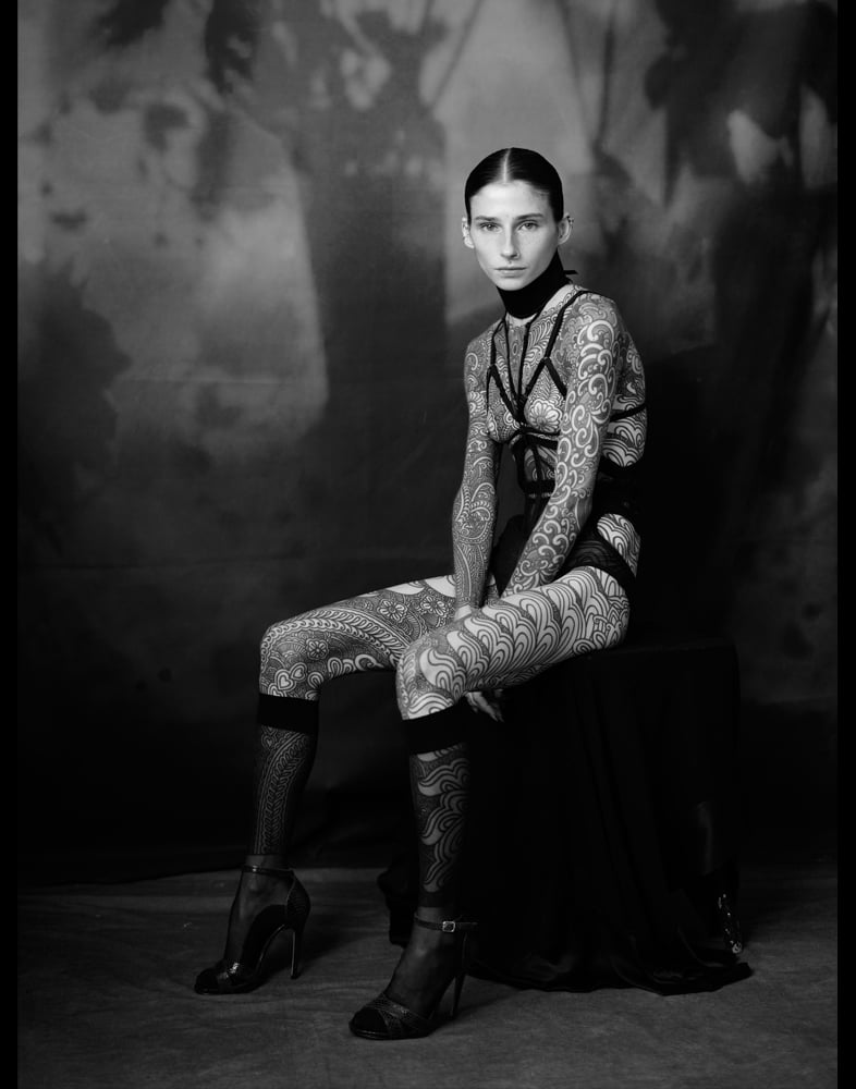 Image of PAULINE- OPEN BRA DOUBLE HARNESS