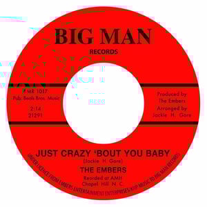 Image of The Embers - Aware Of Love / Just Crazy 'Bout You Baby