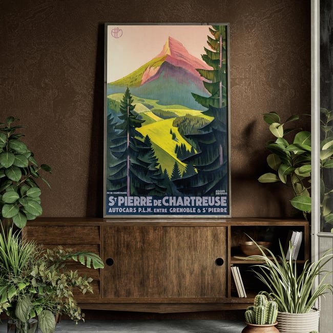 St Pierre de Chartreuse | Roger Broders | PLM | Vintage Travel Poster | Home Decor