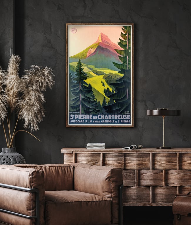 St Pierre de Chartreuse | Roger Broders | PLM | Vintage Travel Poster | Home Decor