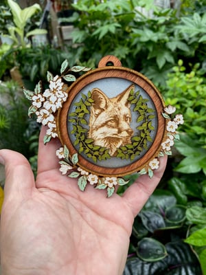 Image of Layered Wood Ornament - Fox