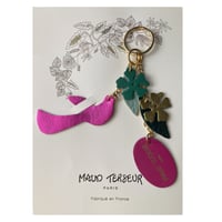 Image 2 of Porte-clefs COLOMBETTE fuchsia / fuchsia