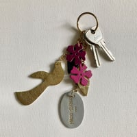 Image 3 of Porte-clefs COLOMBETTE fuchsia / fuchsia