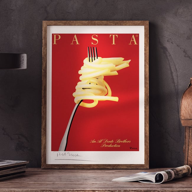 Pasta | Razzia | 1990 | Wall Art Print | Vintage Poster | The Vintage ...