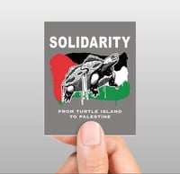 Image 1 of Turtle Island to Palestine Solidarity stickers