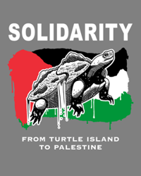 Image 2 of Turtle Island to Palestine Solidarity stickers