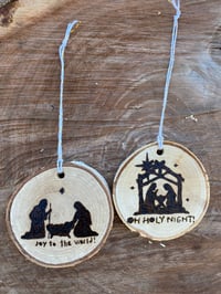 Image 2 of Birch Christmas Nativity Ornaments 