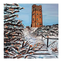 Image 1 of Castle in the snow Greeting Card