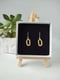 Image of Hammered Oval Earrings