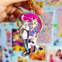Team Rocket Glitter Epoxy Keychain