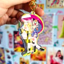 Team Rocket Glitter Epoxy Keychain