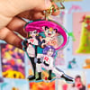 Team Rocket Glitter Epoxy Keychain