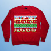 Image of Home Alone Pattern Christmas Sweatshirt 