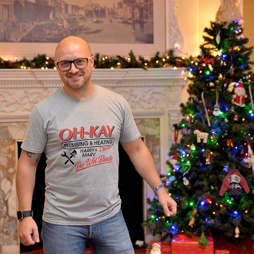 Image of Oh-Kayo Plumbing Christmas T-shirt 