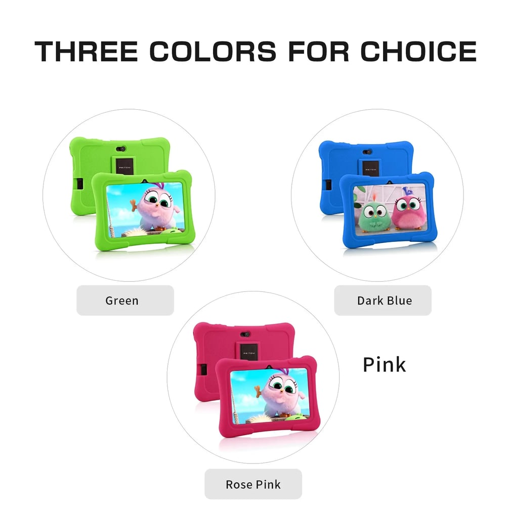 7 Inch Kids Android Tablet Quad 10 32 GB WiFi Bluetooth With Educational Software 