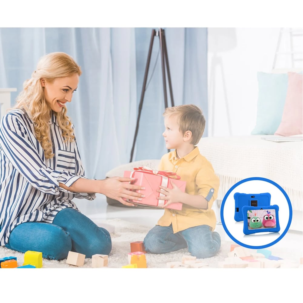 7 Inch Kids Android Tablet Quad 10 32 GB WiFi Bluetooth With Educational Software
