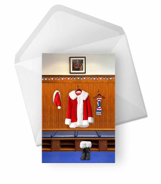 Image of Santa, READY for Christmas - Christmas Card