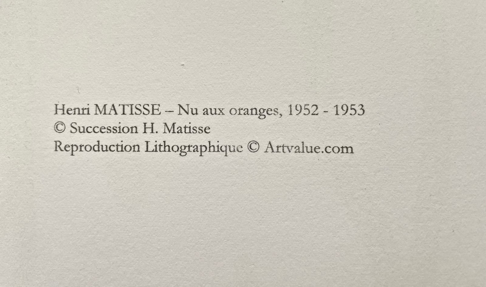 henri matisse (after) / nu aux oranges | twentieth century prints