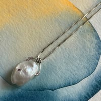 Image 4 of pearl and cz necklace
