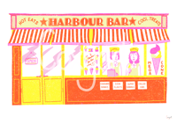A4 Harbour Bar Print