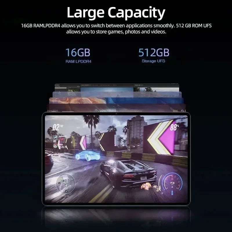 New Global Version Tablet Android 13.0 Pad 6 Pro 12GB+512GB Snapdragon 888