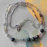 Image 2 of purple rainbow necklace